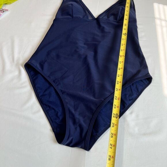 TED BAKER Rubee Mesh-Inset One-Piece Swimsuit New Size 4 (medium) - Picture 13 of 14